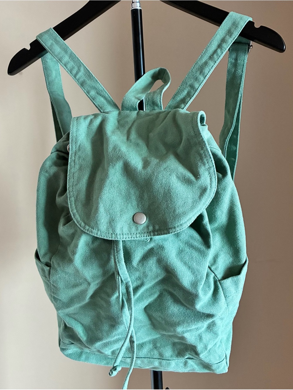 Palm + Perkins - Sage Green Canvas Drawstring Backpack - Alltrue Cause-box 2021